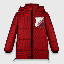 Куртка зимняя женская Hoffenheim отпечатки, цвет: 3D-красный