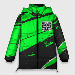 Куртка зимняя женская Bayer 04 sport green, цвет: 3D-черный