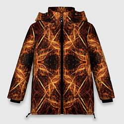 Женская зимняя куртка Светящийся абстрактный пришелец
