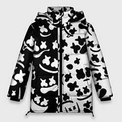 Куртка зимняя женская Marshmello music pattern, цвет: 3D-светло-серый