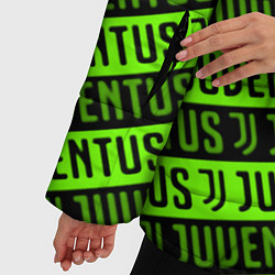 Куртка зимняя женская Juventus green pattern sport, цвет: 3D-светло-серый — фото 2