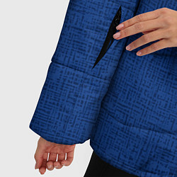 Куртка зимняя женская Текстура синий однотонный, цвет: 3D-светло-серый — фото 2
