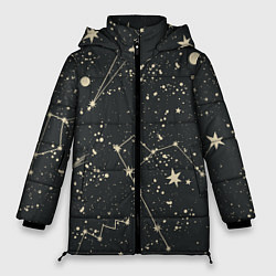 Куртка зимняя женская Звёздная карта, цвет: 3D-светло-серый