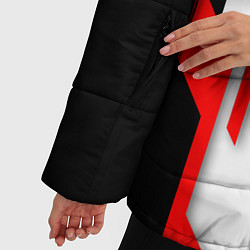 Куртка зимняя женская Mitsubishi red uniform, цвет: 3D-черный — фото 2