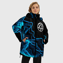 Куртка зимняя женская HIM sound wave, цвет: 3D-черный — фото 2