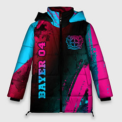 Куртка зимняя женская Bayer 04 - neon gradient вертикально, цвет: 3D-черный