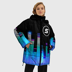 Куртка зимняя женская Skillet эквалайзер, цвет: 3D-черный — фото 2