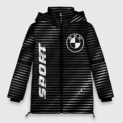 Куртка зимняя женская BMW sport metal, цвет: 3D-черный
