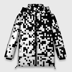 Куртка зимняя женская Камуфляж городской, цвет: 3D-черный