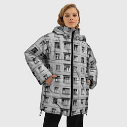 Куртка зимняя женская Эстетика хрущёвки, цвет: 3D-красный — фото 2