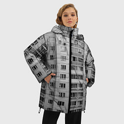 Куртка зимняя женская Эстетика панельки, цвет: 3D-светло-серый — фото 2