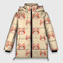 Женская зимняя куртка Рыжие котята