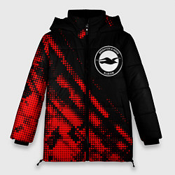 Куртка зимняя женская Brighton sport grunge, цвет: 3D-красный