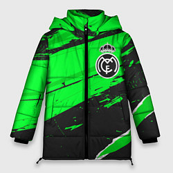 Куртка зимняя женская Real Madrid sport green, цвет: 3D-черный