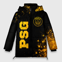 Куртка зимняя женская PSG - gold gradient вертикально, цвет: 3D-черный