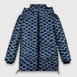 Куртка зимняя женская Ромбичный узор, цвет: 3D-светло-серый