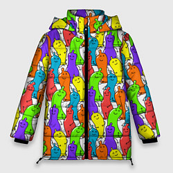 Женская зимняя куртка Весёлые цветные презервативы