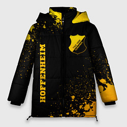 Куртка зимняя женская Hoffenheim - gold gradient вертикально, цвет: 3D-черный