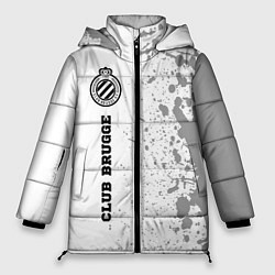 Женская зимняя куртка Club Brugge sport на светлом фоне по-вертикали