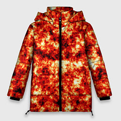 Куртка зимняя женская Vulcan lava texture, цвет: 3D-черный