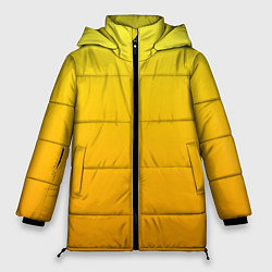 Куртка зимняя женская Градиент насыщенный жёлтый, цвет: 3D-красный