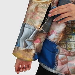 Куртка зимняя женская Patchwork - ai art, цвет: 3D-красный — фото 2
