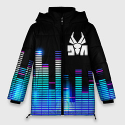 Куртка зимняя женская Die Antwoord эквалайзер, цвет: 3D-черный
