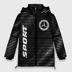 Куртка зимняя женская Mercedes sport metal, цвет: 3D-черный
