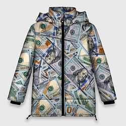 Женская зимняя куртка Банкноты сто долларов
