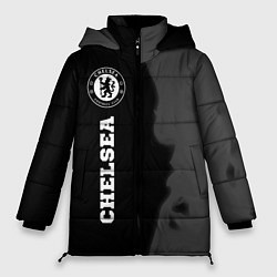 Женская зимняя куртка Chelsea sport на темном фоне по-вертикали
