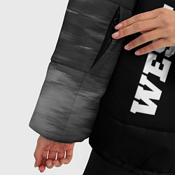 Куртка зимняя женская West Ham sport на темном фоне вертикально, цвет: 3D-черный — фото 2