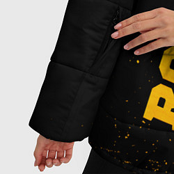 Куртка зимняя женская Roma - gold gradient по-вертикали, цвет: 3D-черный — фото 2