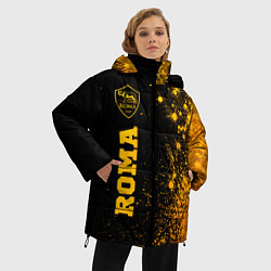 Куртка зимняя женская Roma - gold gradient по-вертикали, цвет: 3D-черный — фото 2