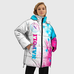 Куртка зимняя женская Napoli neon gradient style по-вертикали, цвет: 3D-черный — фото 2