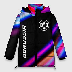 Куртка зимняя женская Borussia speed game lights, цвет: 3D-черный