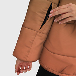 Куртка зимняя женская Абстрактный градиент, цвет: 3D-красный — фото 2
