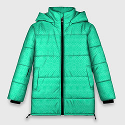 Женская зимняя куртка Аквамарин однотонный полосатый узор
