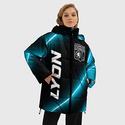 Куртка зимняя женская Lyon неоновые лампы, цвет: 3D-черный — фото 2