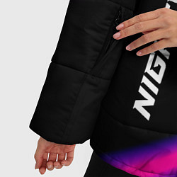 Куртка зимняя женская Nightwish neon rock lights, цвет: 3D-черный — фото 2