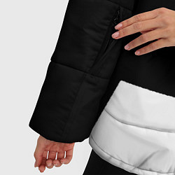 Куртка зимняя женская PUBG online geometry, цвет: 3D-черный — фото 2