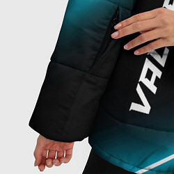Куртка зимняя женская Valorant неоновые лампы, цвет: 3D-черный — фото 2