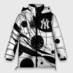 Женская зимняя куртка New York Yankees baseball team - abstraction