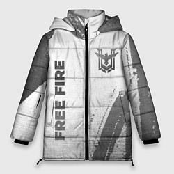 Куртка зимняя женская Free Fire - white gradient вертикально, цвет: 3D-черный