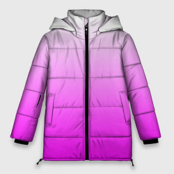 Куртка зимняя женская Gradient color pink, цвет: 3D-светло-серый