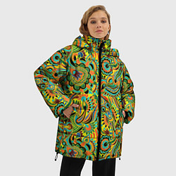 Куртка зимняя женская Узор, цвет: 3D-черный — фото 2
