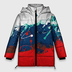 Куртка зимняя женская Триколор РФ, цвет: 3D-красный