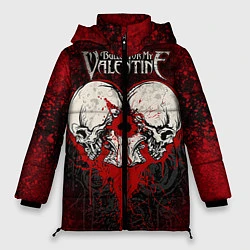 Куртка зимняя женская BFMV: Duo Skulls, цвет: 3D-красный