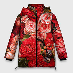 Куртка зимняя женская Ассорти из цветов, цвет: 3D-красный