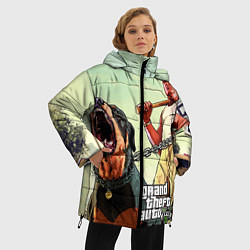Куртка зимняя женская GTA 5: Franklin Clinton, цвет: 3D-светло-серый — фото 2