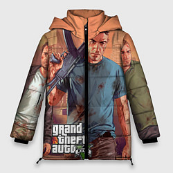 Куртка зимняя женская GTA 5: Gangsta, цвет: 3D-черный